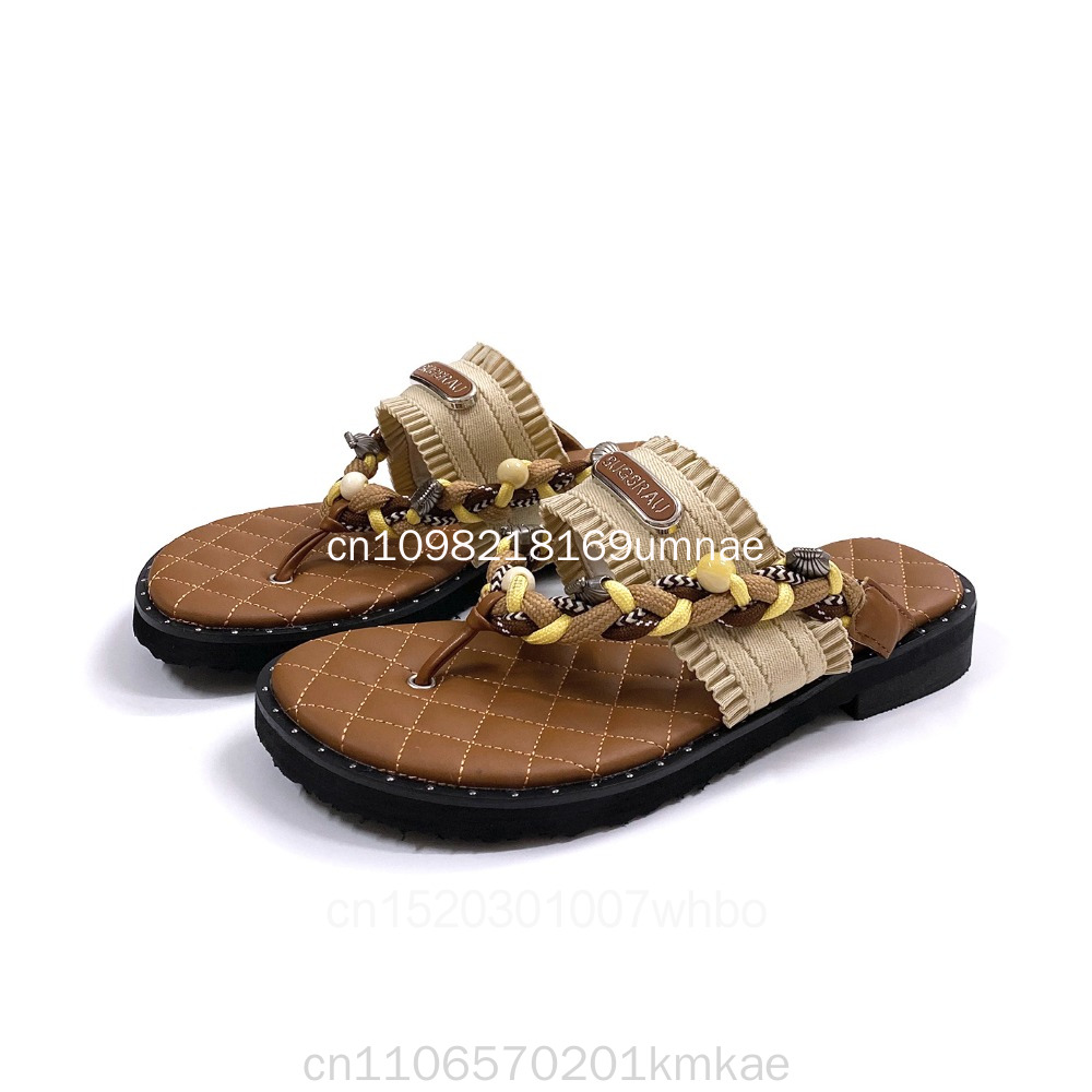 New Retro Woven Women's Slippe - Flip Flop Leather Men review and price