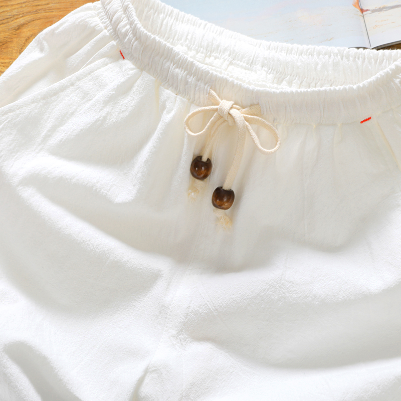 Brand men's summer fashion sol - Short Linen Drawstring review and price