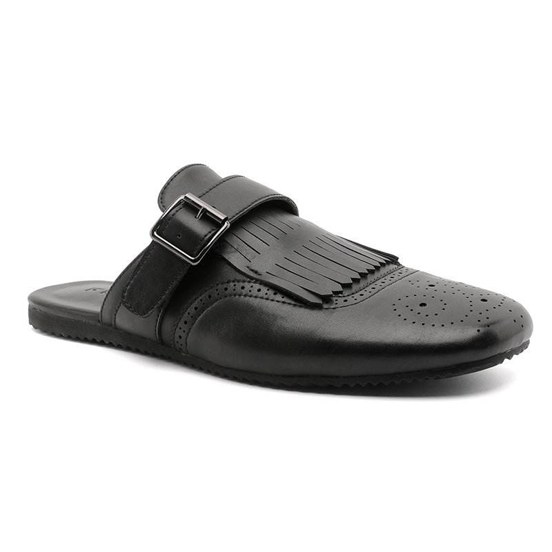 Tassel Half Shoes for Men Mule - Flip Flop Leather Men review and price