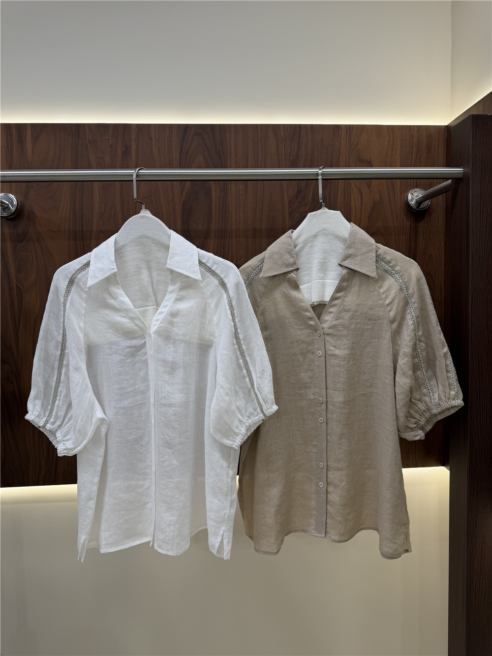 Women's Lape Short-Sleeve Shir - Short Linen Drawstring review and price