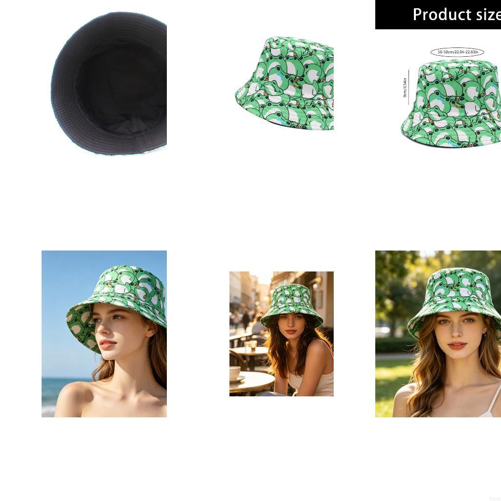 Packable Frogs Print Bucket Ha - Packable Hat Nylon review and price