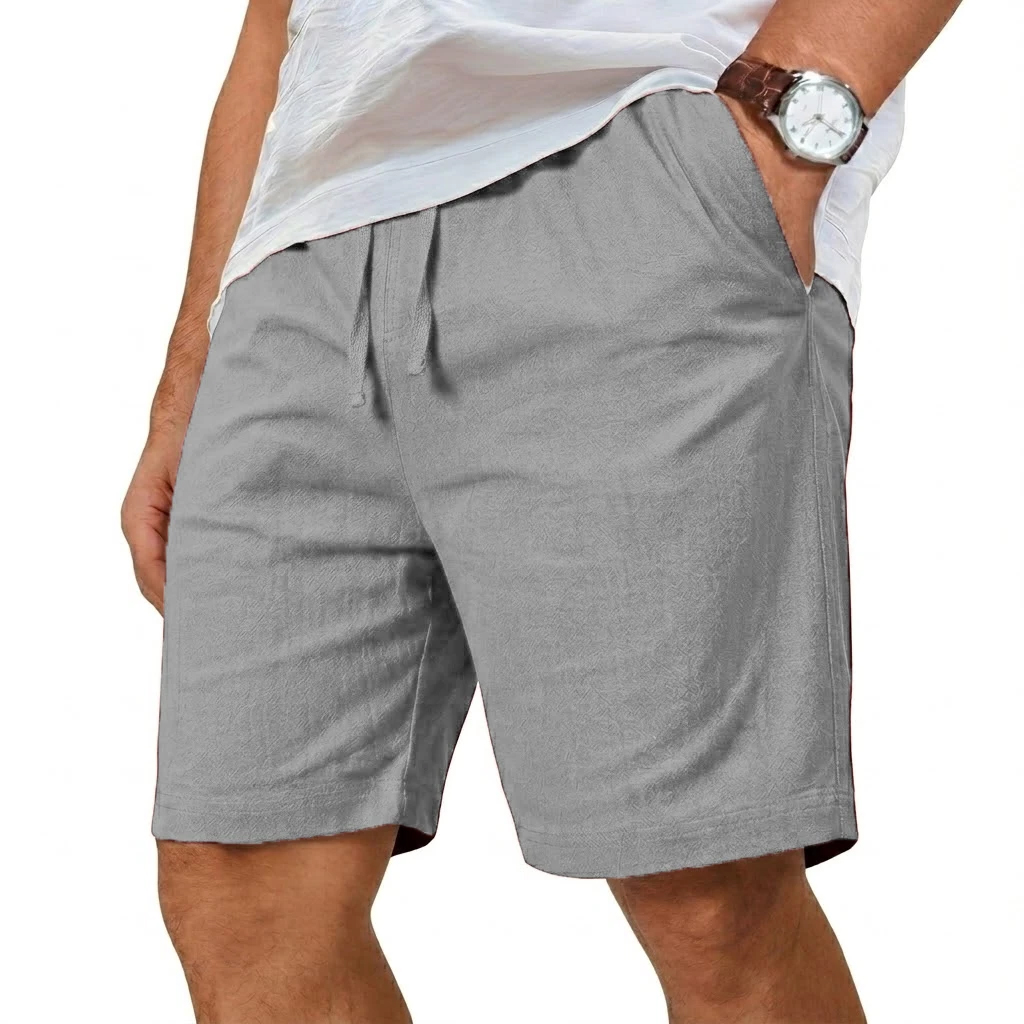 Oversized Cotton Linen Shorts  - Short Linen Drawstring review and price