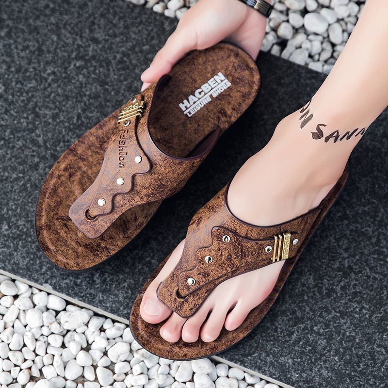 2026 New Men's Flip Flops Genu - Flip Flop Leather Men review and price